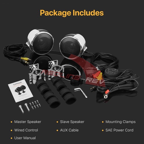 Waterproof Bluetooth Motorcycle Amp Stereo Audio Speakers Music System Harley - Bild 9 von 9