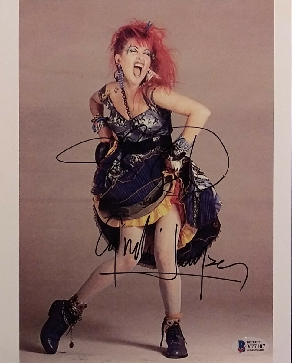 Cyndi Lauper signed 8x10 COA BECKETT | eBay
