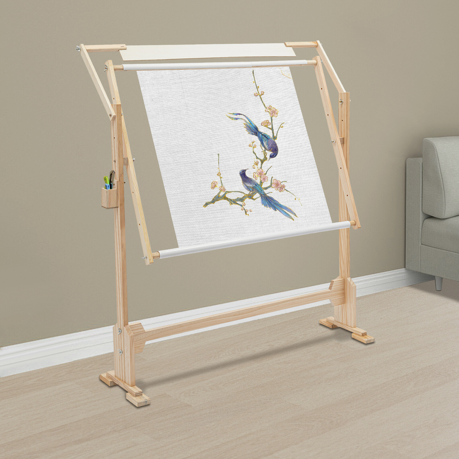 Adjustable Embroidery Frame Stand Hoop Cross Stitch Sewing Rack DIY Craft Supply