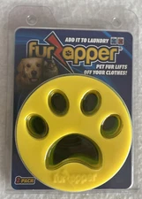 Fur zapper 2 Pack Laundry Pet Hair Remover Furzapper New Green & Yellow SPCA