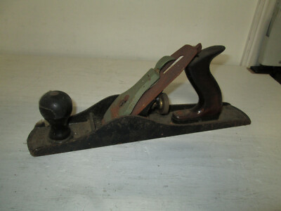 #ad Vintage Stanley No. 5 Wood Plain Wooden Handle GUC $55.00