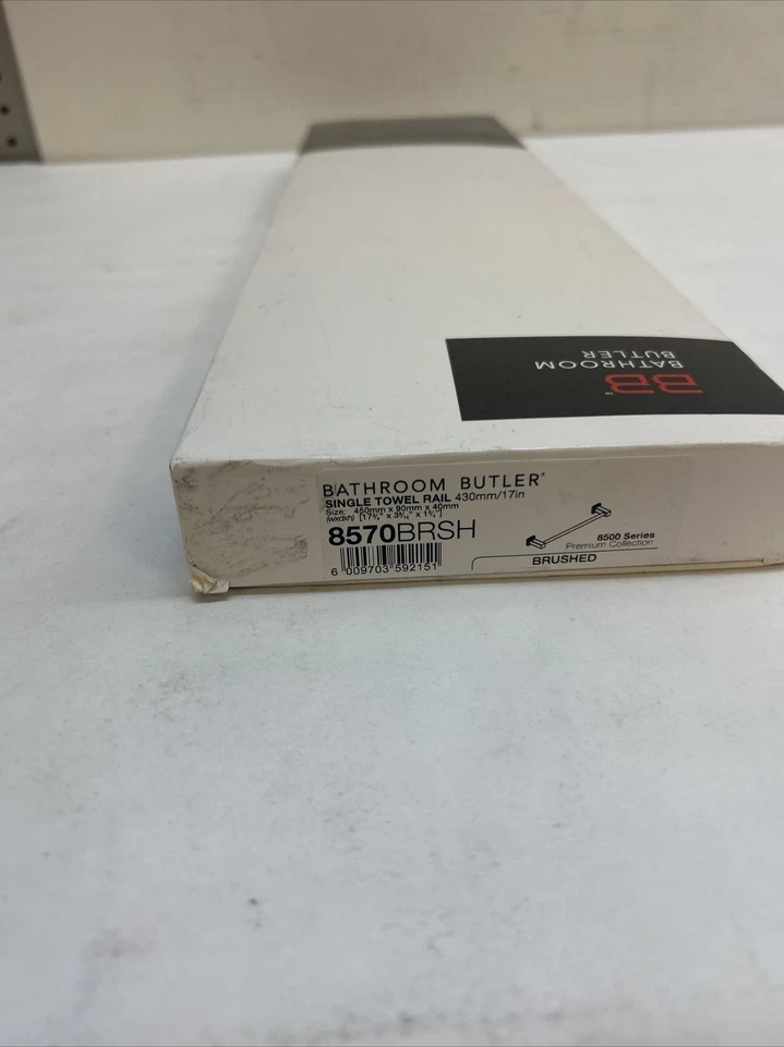 BBU SERIE 8500 / 8570BRSH - Acero inoxidable cepillado 430 mm toallero individual 17 pulgadas Foto 3 de 4