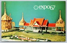 Montreal Canada~Expo 1967~Thailand Pavillion~Small Golden Palace~1967 PC