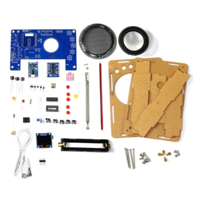 FM Radio DIY Kit Paired with RDA5807 Radio Module Featuring Clear Screen