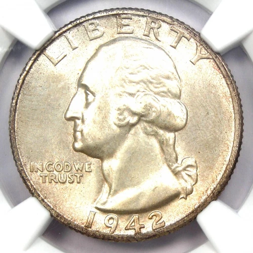 1942-S Washington Quarter 25C - NGC MS67+ Plus Grade - $2,250 Value!