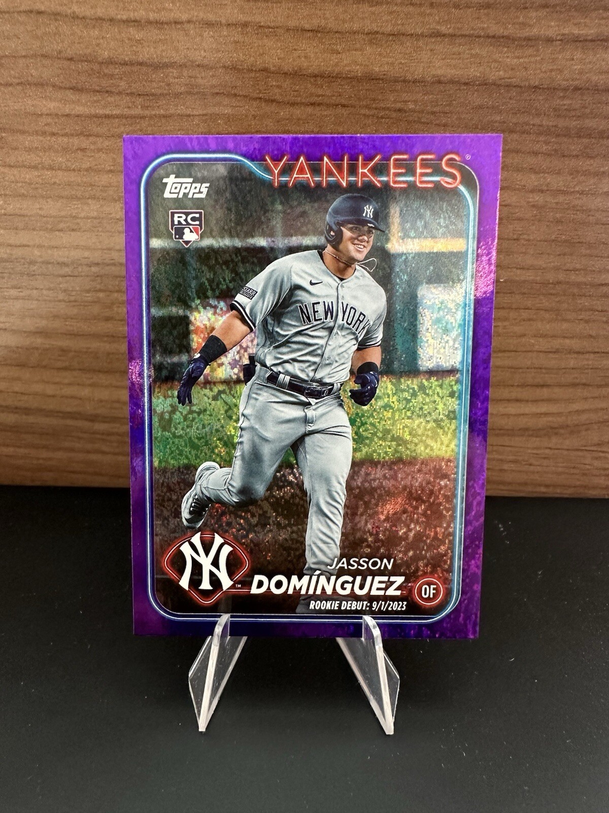 2024 Topps Update Jasson Dominguez Purple Foil #US175 RC Rookie Debut /799