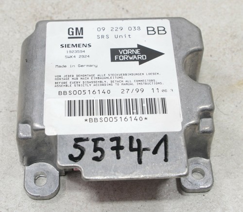 OPEL Corsa B S93 (97-00) Airbag Steuergerät 09229038 #55741-H349