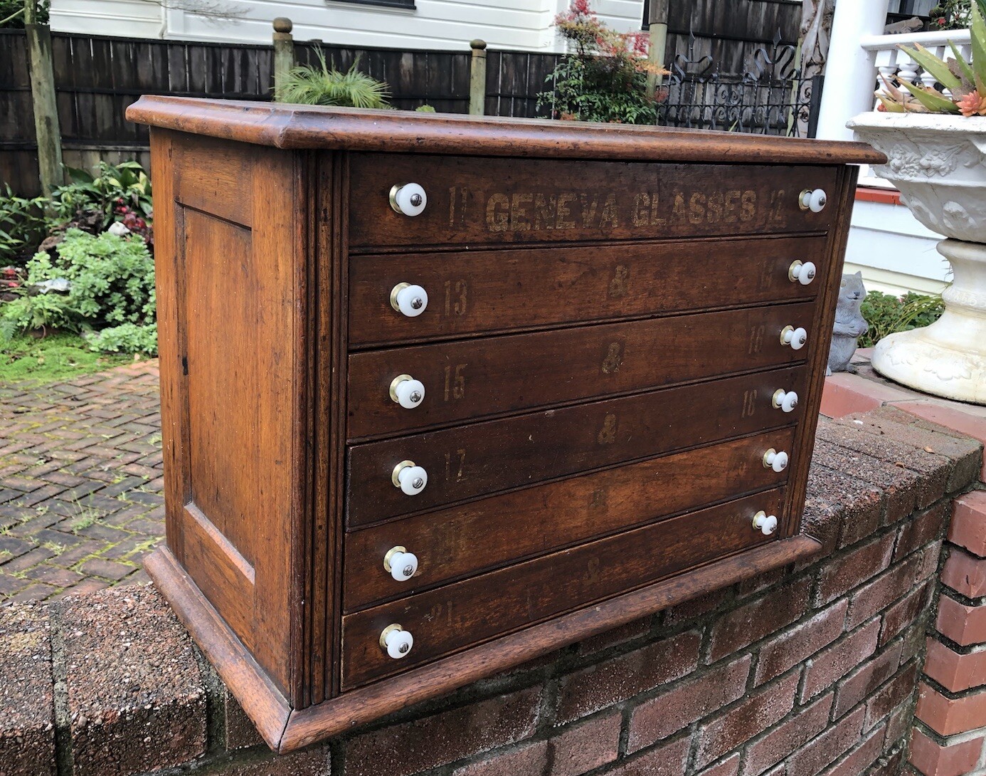 Antique Watch Crystal Solid Wood Geneva Glasses