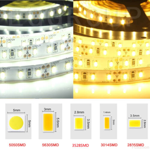 Lånte Glat support 5M 600 LEDs Diode Ribbon Tape LAMP SMD 2835 3014 5050 5630 5054 LED Strip  Light | eBay