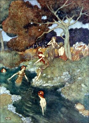 Sirens : Edmund Dulac : 1908 : Archival Quality Art Print Suitable For Framing 