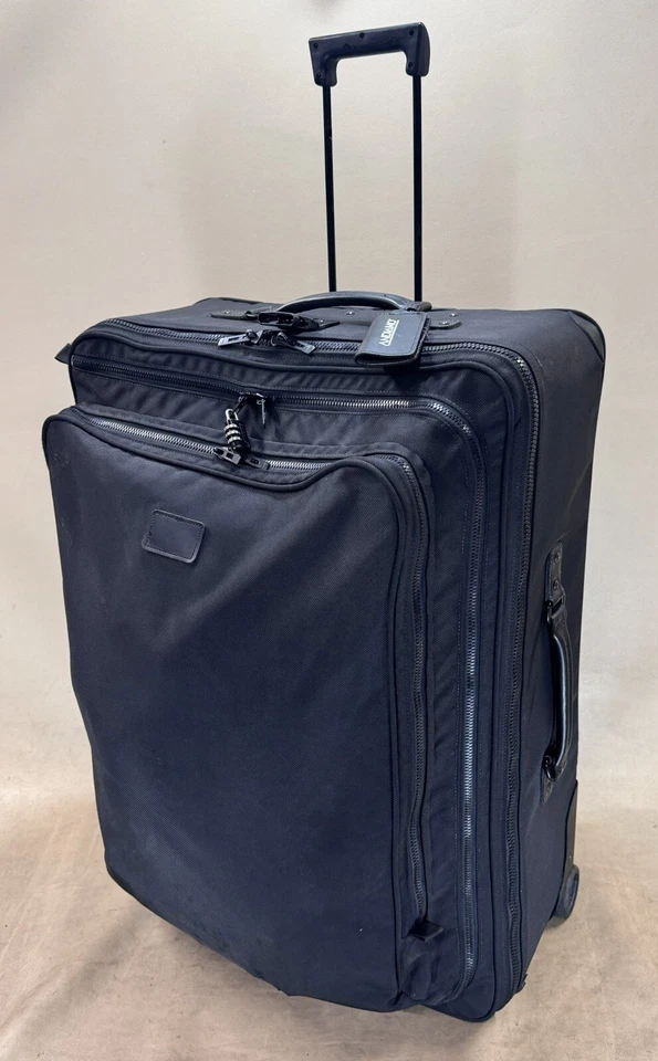 Andiamo Usa Black Ballistic Nylon 30” Upright Wheeled Large Trip Suitcase Rare - Image 3 of 4