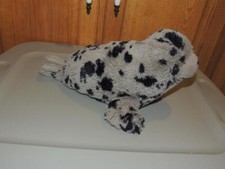 Plush Grey Black Spotted Seal Sea Lion Largha Wild Republic Stuffed 14" Marine