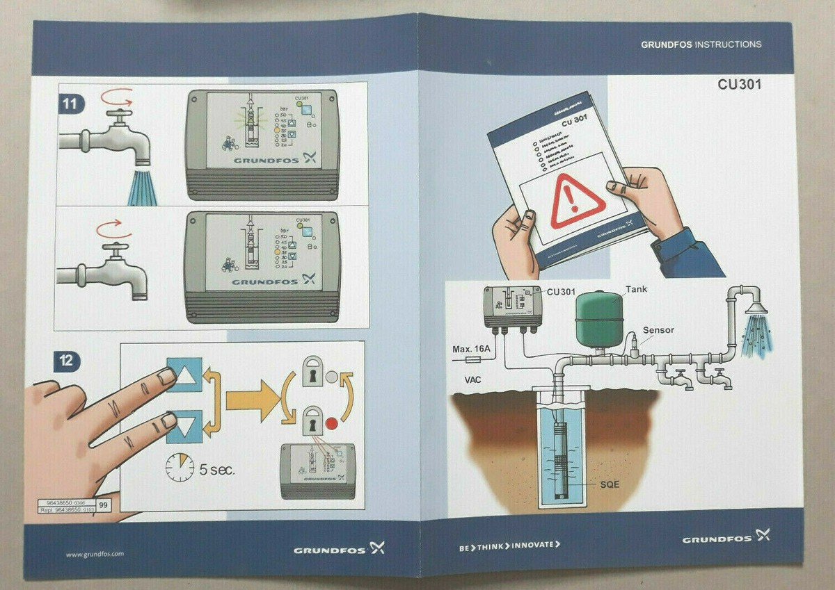SuG確認用20 Grundfos CU301 controller with transducer