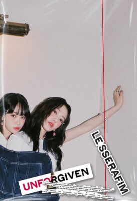 LE SSERAFIM [UNFORGIVEN] 1st Album WEVERSE Ver UNIT/QR Card+Poster+5 Card+etc