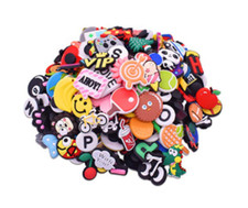 SHINQEAR 200pcs Different Shape Charms for Shoes Wristband Decoration Party Gift