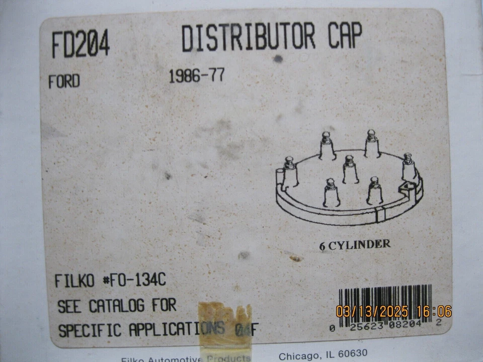 Filko Cobra Distributor Cap F0-134C (box rough) Foto 4 de 4