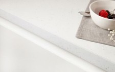 White Sparkle Gloss Laminate Kitchen Worktop, 38mm - Various sizes and Upstands