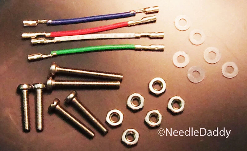 PFANSTIEHL New Cartridge installation kit for Shure Cartridges. Screws, nuts, lead wires