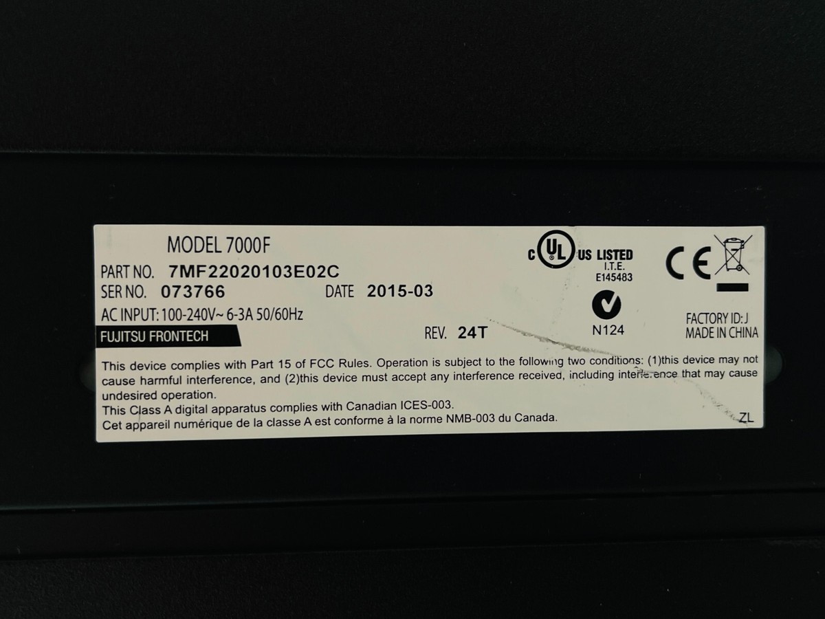 Fujitsu TeamPOS 7000 REV. 24T 7MF22020103E02C / FOR PARS Fujitsu TeamPOS 7000 REV. 24T 7MF22020103E02C / FOR PARS