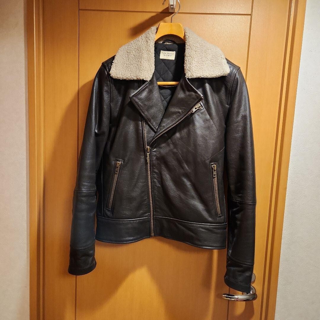 NUDIE JEANS / AVIATOR LEATHER JACKET/XS/レザー/BRW/SE55628927701 Nudie Jeans／Aviator Leather Jacket