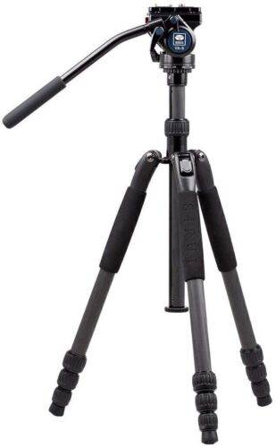 Sirui T-024SK T-04S Light 4-Section CF Tripod with VA-5 Fluid Video Head - Picture 1 of 6