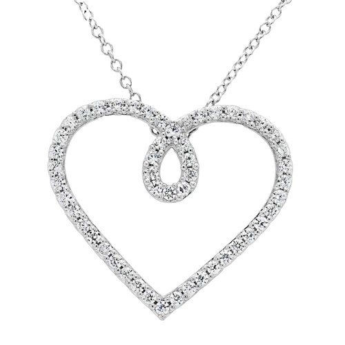 I Love You In 120 Languages Necklace & Heart Earrings Set - 24k Gold Inscribed Cubic Zirconia Romantic Jewelry - View #5