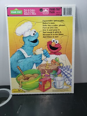 Sesame Street Cookie Monster Elmo Baker Frame Tray Puzzle 4524d 37 Pat A Cake Ebay Sesame Street Cookie Monster Elmo Baker Frame Tray Puzzle 4524d 37 Pat A Cake Ebay