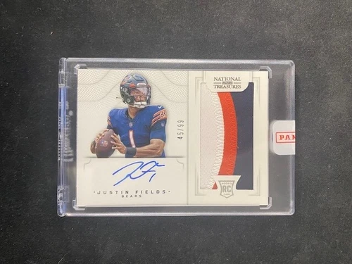 2021 PANINI NATIONAL TREASURES Justin Fields RPA AUTOGRAPH AUTO PATCH RC /99