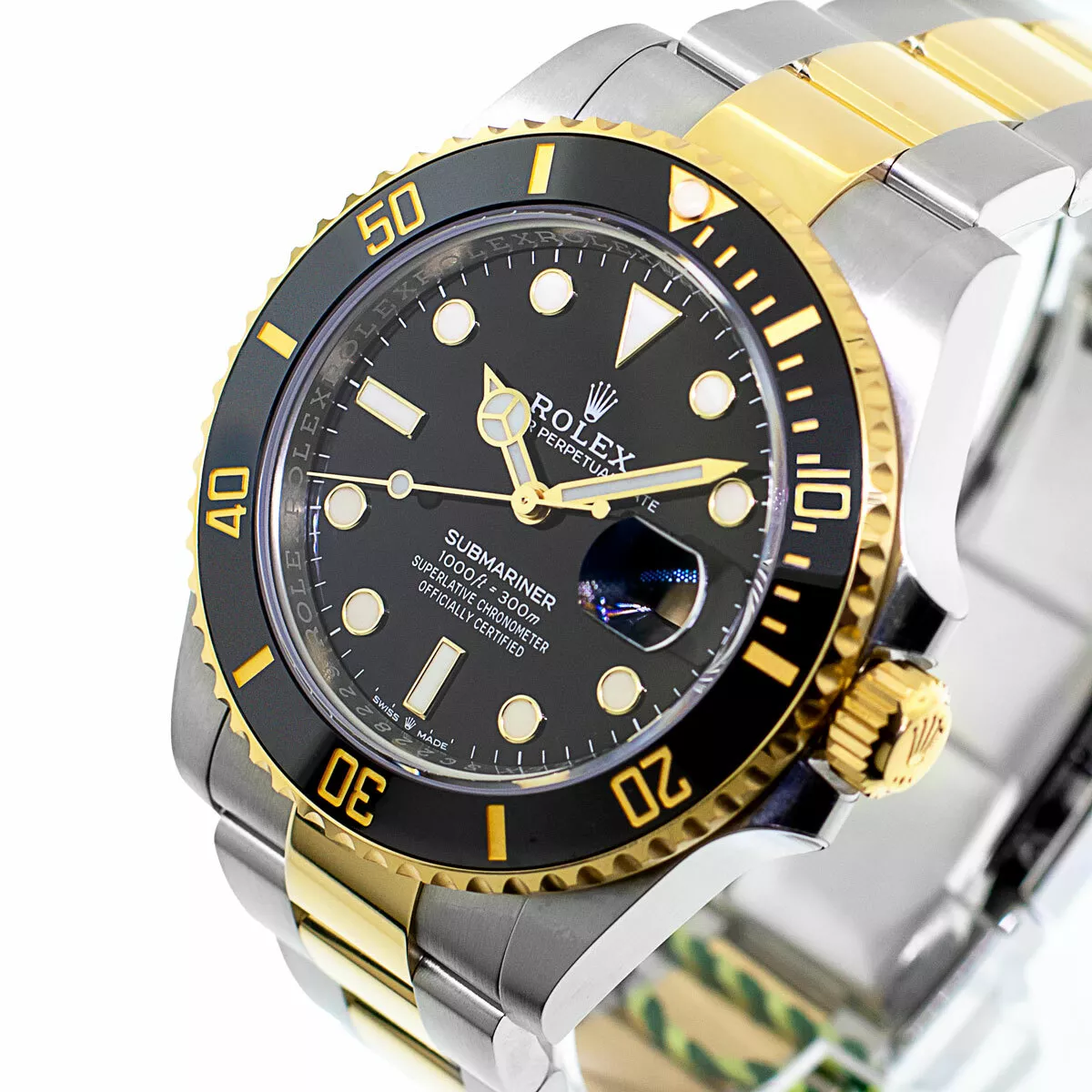 Rolex Submariner Black Dial Stainless Steel And 18K Yellow Gold