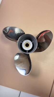 11 3/4X 15 Turbo Stainless Outboard Boat Propeller for Mercury 40-60HP 13tooth