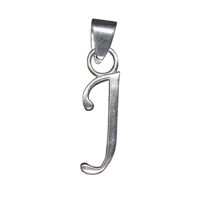 Sterling Silber Anhänger Charm Buchstabe J Massiv Echt Punziert 925 Empress