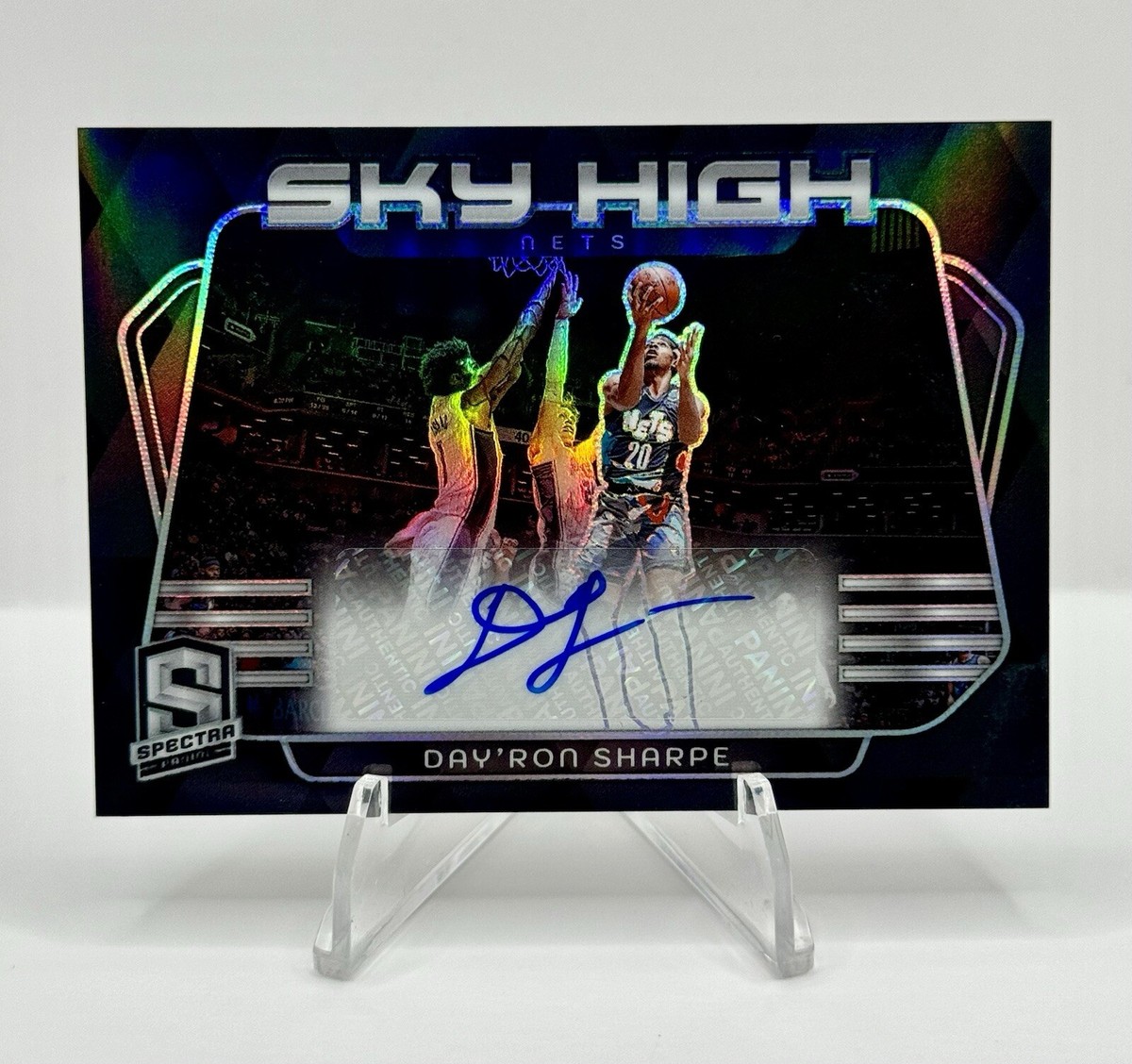 2023-24 Panini Spectra DAY'RON SHARPE Black Prizm Sky High Auto