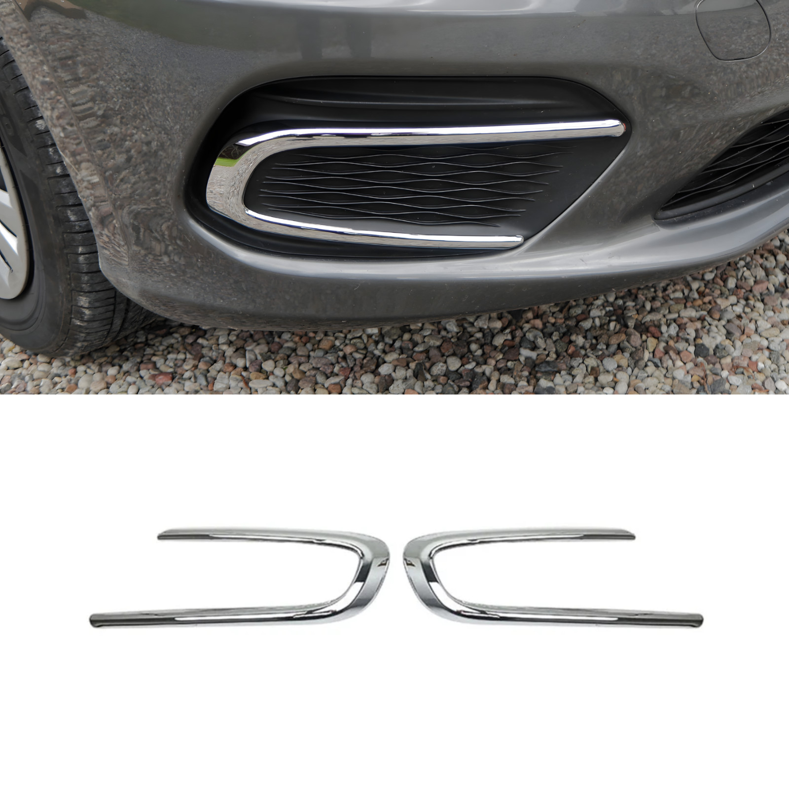 Fiat Tipo Estate 2016-2020 Chrome Plastic Fog Light Cover Guard
