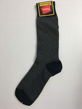 Vintage Men's 1999 Hanes Pattern Dress Socks 90s