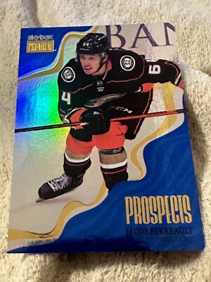 2022-23 Skybox Metal Universe Blue Premium Prospects Jacob Perreault #PP-9
