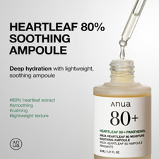 Anua Heartleaf 80% Moisture Soothing Ampoule 30ml(1.01oz) -Panthenol,Betaine