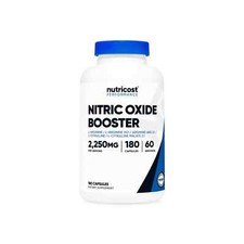 Nutricost Nitric Oxide Booster 2250mg, 180 Caps - 60 Servings - EXP 07/2028