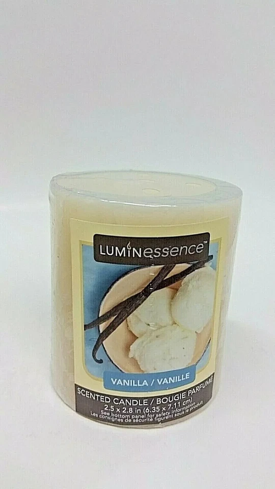 ( Lot 4 ) Luminessence Vanilla Scented Pillar Candles, 2.5 In. X 2.8 In. 7 oz Ea - Image 3 of 4
