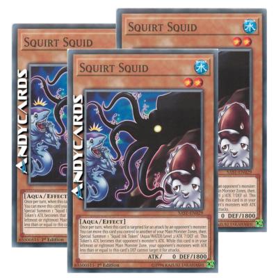 3x SQUIRT SQUID (Sprühkalamaran)   Common   SAST EN029   YUGIOH! ANDYCARDS