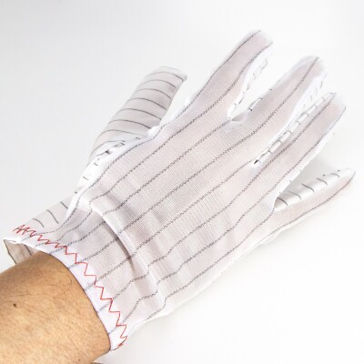 (CLEARANCE) Anti-Static ESD Carbon Striped Electronic Working Gloves - 10 Pairs