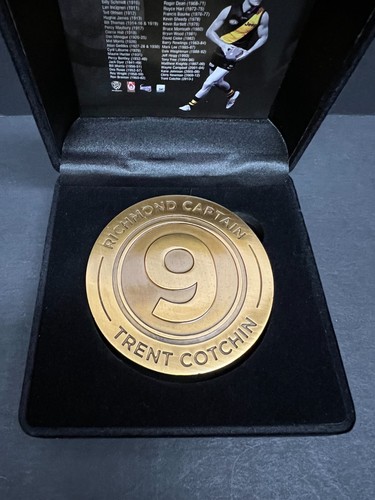 AFL RICHMOND TIGERS TRENT COTCHIN LIMITED EDITION CAPTAINS MEDAL - Premiers - Picture 4 of 4