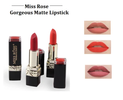 Wunderschöner matter Lippenstift Miss Rose - hochpigmentiert & Duft - 3,4 g - Farbton wählbar