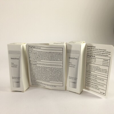 Innisfree Daily UV Defense Sunscreen 0.33 oz (Lot of 3)