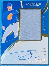 2020 Panini Immaculate Debut Jumbo Relics /99 TJ Zeuch #DJA-TZ Rookie Auto RC