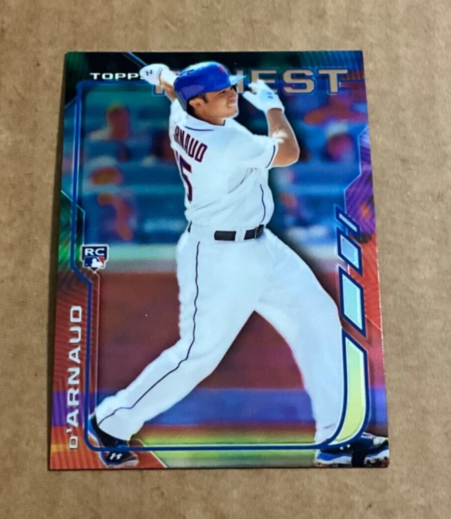 2014 Topps Finest # 84 Travis d’Arnaud Rookie New York Mets