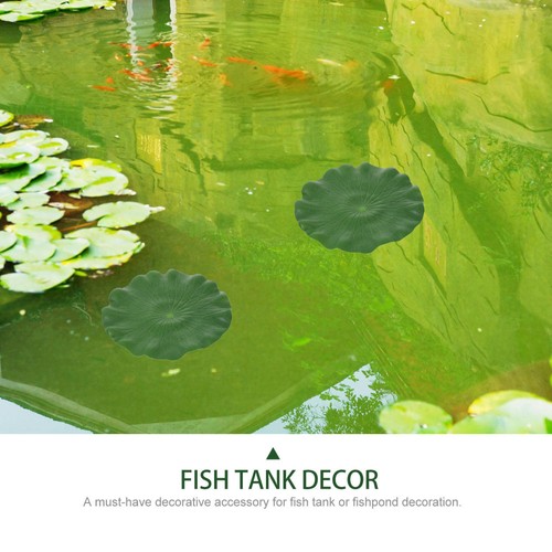 10 Pcs Simulated Lotus Leaf Decoration Pond Plants Small Artificial Fake Leave - Picture 11 of 12
