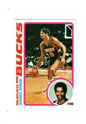 1978 Topps MARQUES JOHNSON RC ROOKIE #126 EXMT NM-Bucks, 2025 2026 HOF finalist!