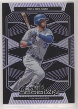 2020 Panini Chronicles Obsidian Electric Etch Purple 74/99 Cody Bellinger o7m
