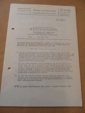 Original DDR MdI 1. Durchführungsanweisung zur Ordnung 148/84  1984