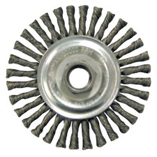 Weiler Vortec 4 In. Twisted/Knotted 0.020 In. Angle Grinder Wire Wheel 36018